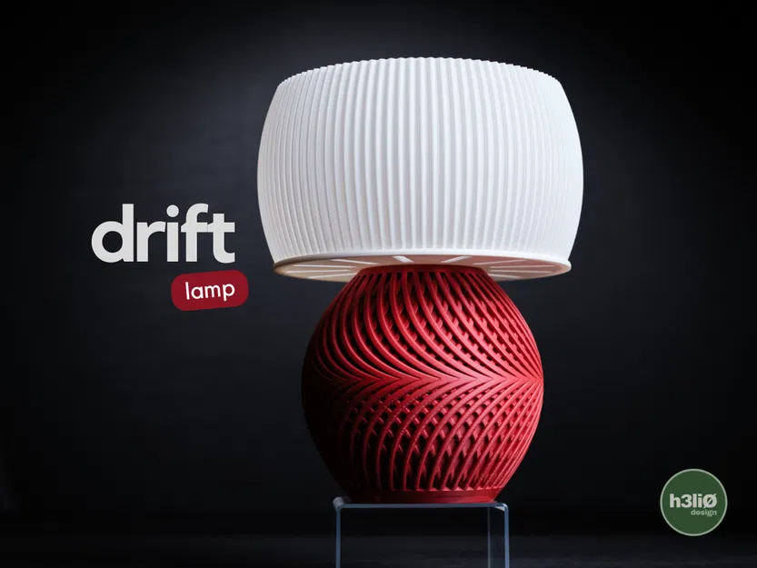 Mô hình in 3D đèn bàn drift • lamp - Phong cách tối giản hiện đại - Image 1