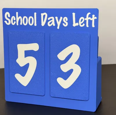 R7Makers: "School Days Left" Magnetic Countdown (Bản FREE)