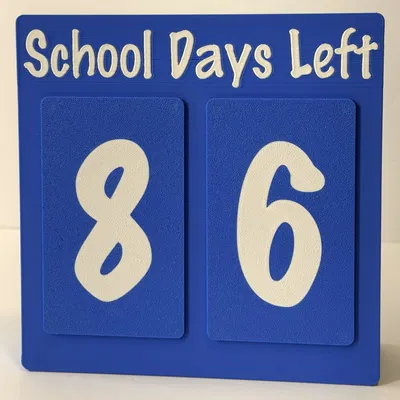 R7Makers: "School Days Left" Magnetic Countdown (Bản FREE)