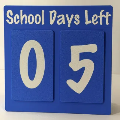 R7Makers: "School Days Left" Magnetic Countdown (Bản FREE)