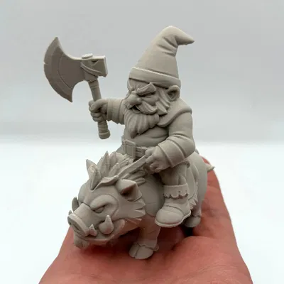 Gnome Hog Rider