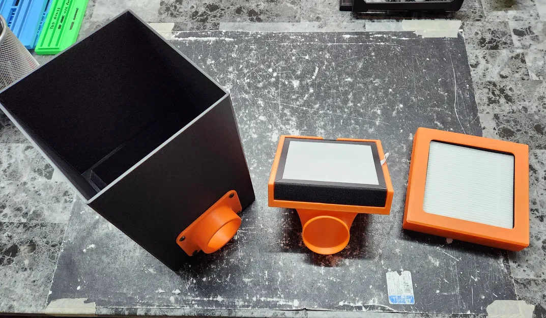 Bộ lọc HEPA+Carbon cho máy in resin (cần quạt in-line & ống 3in) - Image 7