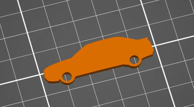 Móc khóa Audi 80 B3 (Audi 80 B3 keyring) - Image 2