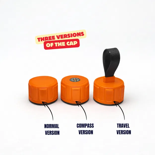 Hộp nắp vặn Traveller – modular xếp chồng, tuỳ chọn la bàn & loop TPU - Image 8