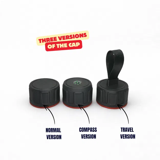 Hộp nắp vặn Traveller – modular xếp chồng, tuỳ chọn la bàn & loop TPU - Image 9