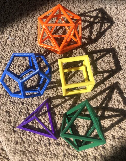 Khối Plato – dạng cạnh (OpenSCAD) - Image 2