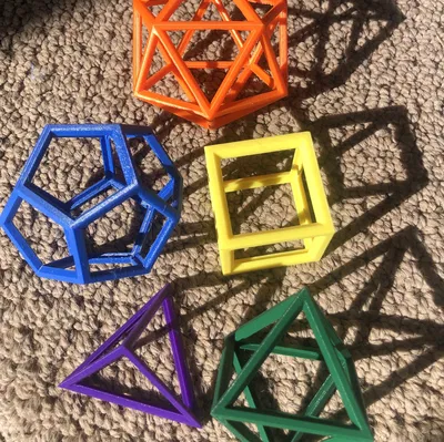 Khối Plato – dạng cạnh (OpenSCAD)