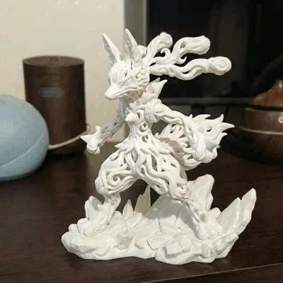 Lucario Nguyên Tố: Phiên Bản Nghệ Thuật Voronoi