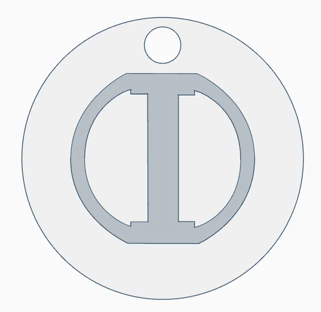 Móc khóa Logo Ibishu (Ibishu Logo Keychain) - Image 1