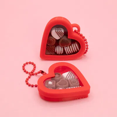 Valentines Chocolate Shaker Fidget Charm – Charm lắc hộp chocolate trái tim