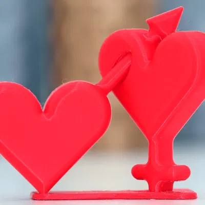 Hai Trái Tim Valentine Nam/Nữ (Venus/Mars) - Two Hearts Valentines Day