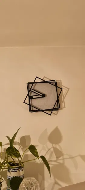 Đồng hồ treo tường vuông xoay (Square Rotating Wall Clock) - Image 1
