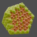 Cụm rhombic icosahedra và rhombic hexecontahedra - Thumbnail 2