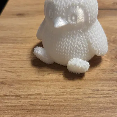 Chim cánh cụt đan len (Knitted penguin)