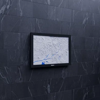 Gisors, Pháp - Bản thu nhỏ 3D địa hình