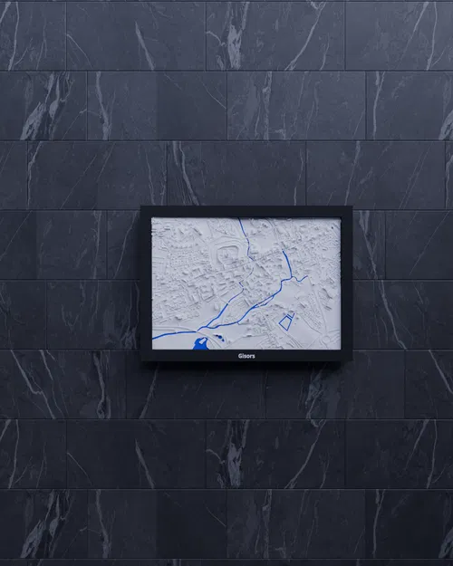 Gisors, Pháp - Bản thu nhỏ 3D địa hình - Image 5