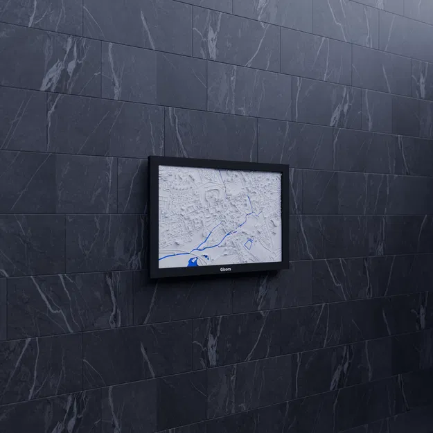 Gisors, Pháp - Bản thu nhỏ 3D địa hình - Image 6