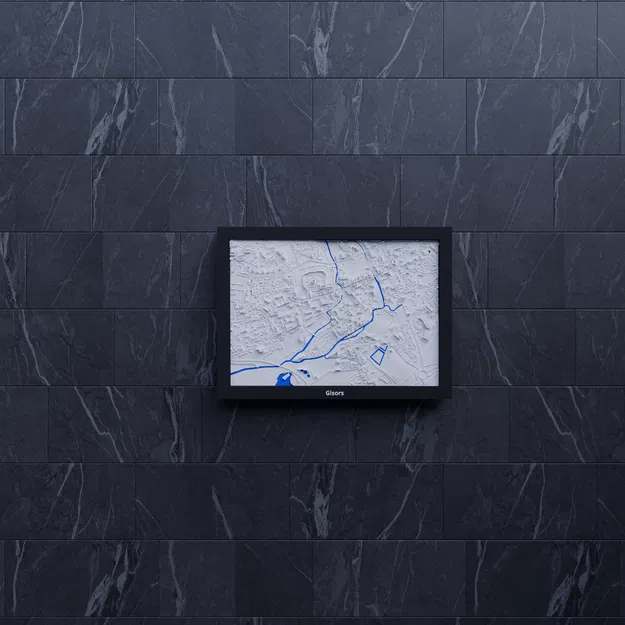 Gisors, Pháp - Bản thu nhỏ 3D địa hình - Image 7