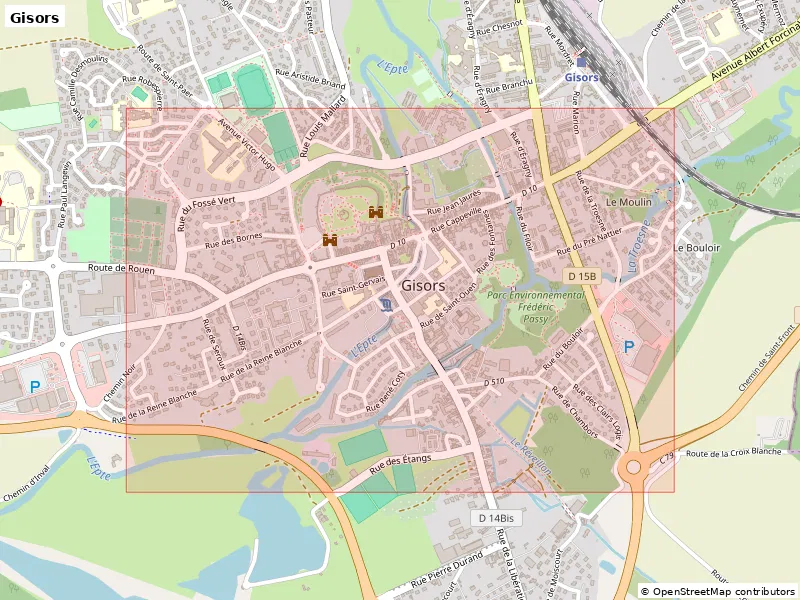 Gisors, Pháp - Bản thu nhỏ 3D địa hình - Image 8