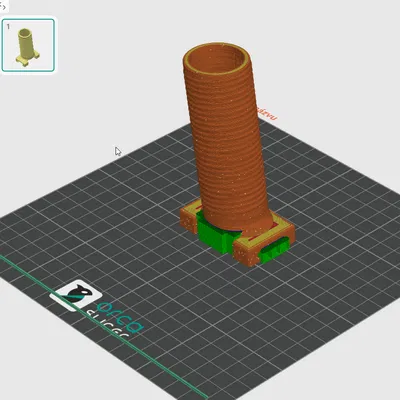 Tay cầm trước tròn cỡ lớn cho airsoft (parametric)