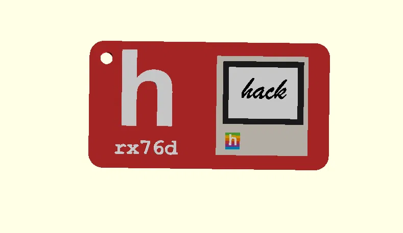 Móc khóa Hackclub x rx76d - Image 1