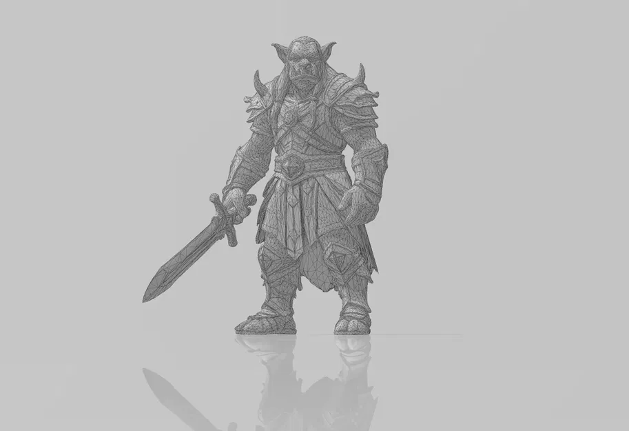 Orc/Goblin (Orc hoặc Goblin) – Miniature cầm kiếm - Image 4