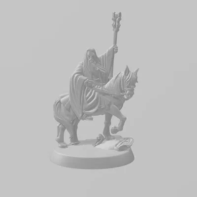 Saruman cưỡi ngựa