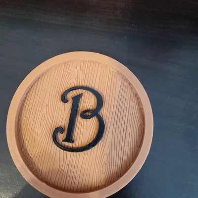 Đế lót ly vân gỗ (Wood grain coaster)