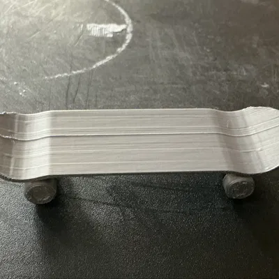 Finger Skateboard print-in-place (cỡ Tech Deck) in liền khối
