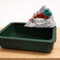 Chậu Bonsai Cảnh Núi Non (Zen) – Bonsai Pot with Mountain Scene - Thumbnail 1