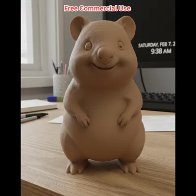 Tượng Quokka Realistic – Thú Có Túi Úc