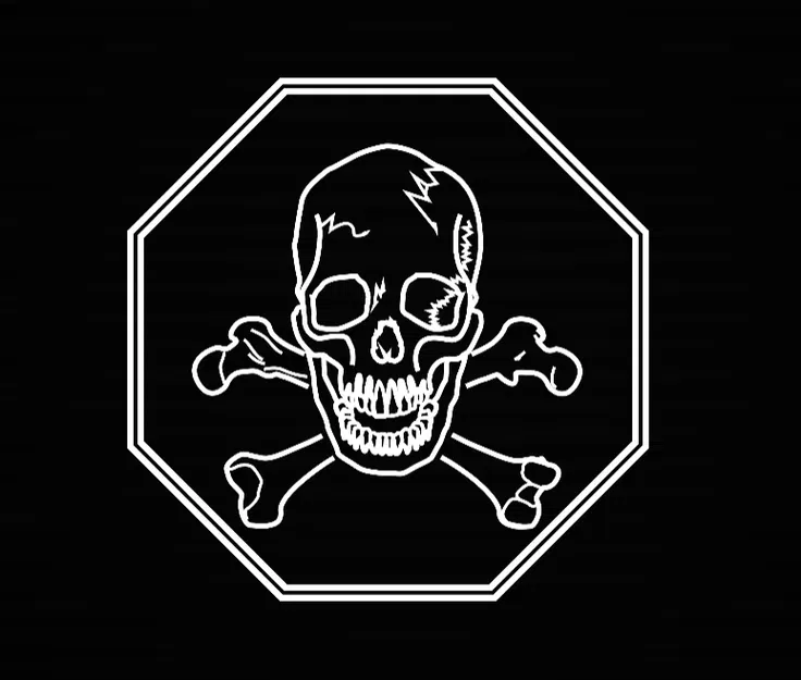 ULTRAKILL - Bạn Đã Chết (You Have Died) Skull Wall Art - Image 1