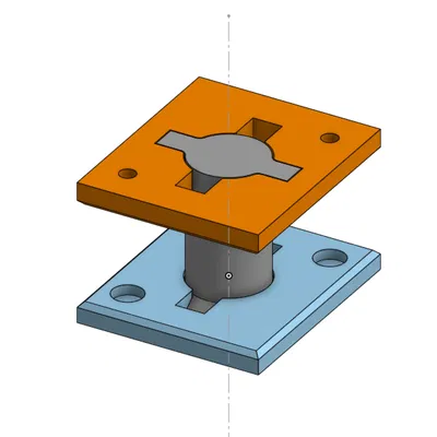 Ngàm gắn Carbon Detector cho Elegoo Centauri Carbon (Detector mount)