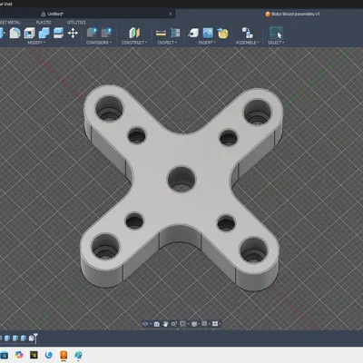 Giá đỡ động cơ điện RC dạng parametric