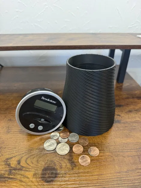 Hũ Đựng Tiền Đếm Xu Brookstone (Brookstone Coin Counter Collection Jar) - Image 1