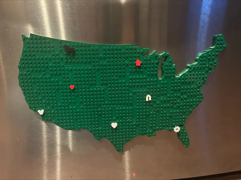 Bản đồ các bang USA dạng gạch (Brick) – Puzzle lắp khớp với nhau - Image 8