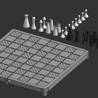 Bộ Cờ Vua Gập Tối Giản