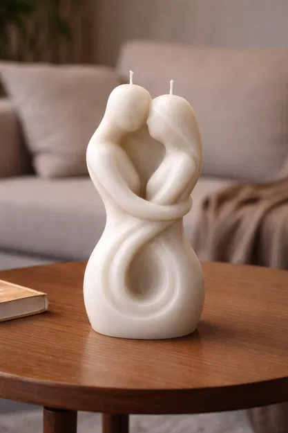 Khuôn Nến Cặp Đôi Lãng Mạn (Romantic Couple Candle Mold) - Image 1