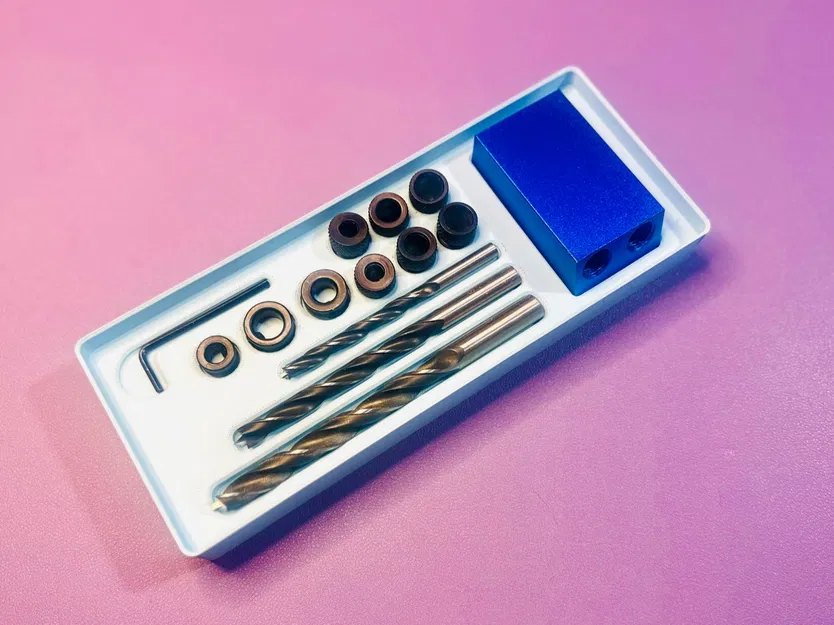 Khay Gridfinity Pocket Hole Jig Bin (2×5) - Image 1