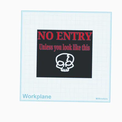 Bảng Cấm Vào (No Entry Sign) – Đầu Lâu Xương