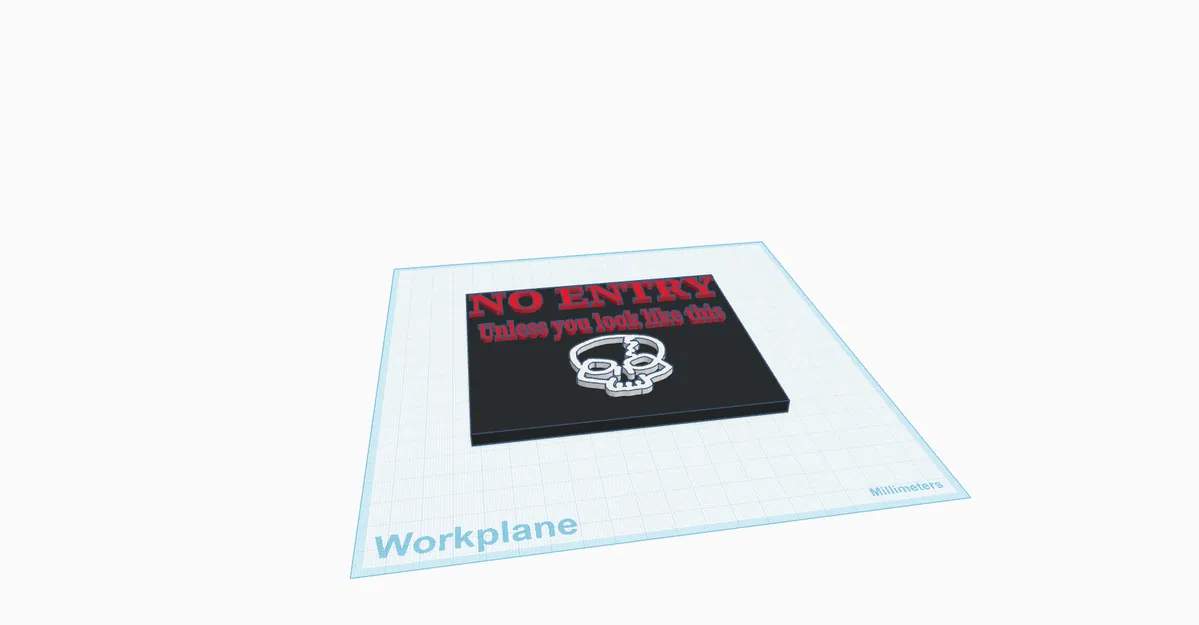 Bảng Cấm Vào (No Entry Sign) – Đầu Lâu Xương - Image 2