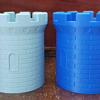 Ống đựng bút dạng tháp lâu đài (Castle Tower Pen Holder / Cup)