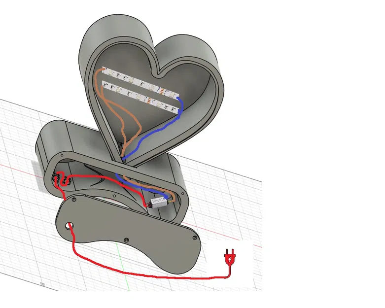 Đèn Trái Tim (Heart Lamp) in 3D với Lithophane - Image 4