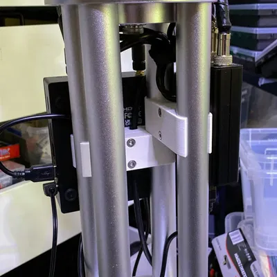 Hệ gá EQ5 Pier Extension: MINIX PC, 12V PSU, OnStep V5 Pro, chia nguồn, dẫn dây