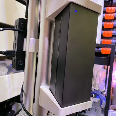 Hệ gá EQ5 Pier Extension: MINIX PC, 12V PSU, OnStep V5 Pro, chia nguồn, dẫn dây