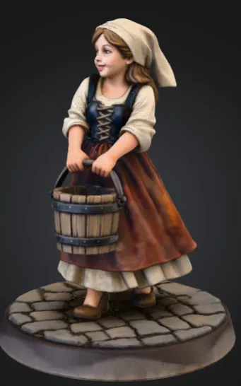 Cô Gái Thị Trấn Thời Trung Cổ (Medieval Town Girl) - Image 1