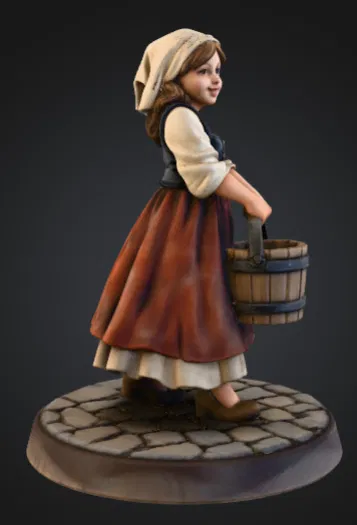 Cô Gái Thị Trấn Thời Trung Cổ (Medieval Town Girl) - Image 2