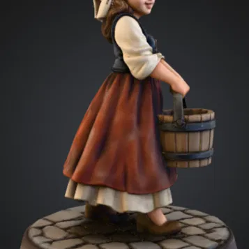 Cô Gái Thị Trấn Thời Trung Cổ (Medieval Town Girl)