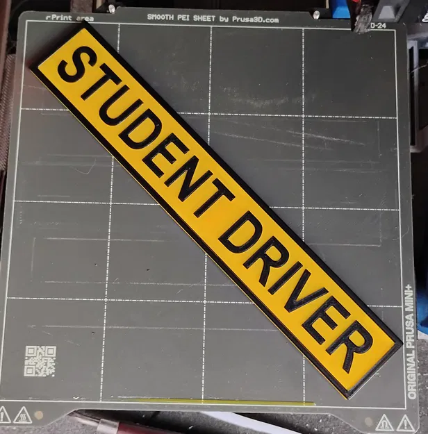 Nam Châm Dán Xe “Student Driver” - Image 1