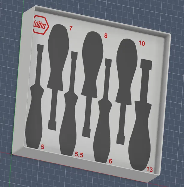 Wiha 34194 Bộ Nut Driver SoftFinish 7 món (Metric) - Khay Gridfinity - Image 2